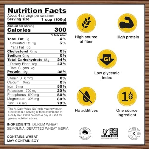 Garofalo - High Protein Spaghetti Pasta | Premium Durum Wheat Semolina with 19g Protein & 12g Fiber | Italian Made, Bronze-Drawn, PGI Certified (16 oz, 2-Pack)