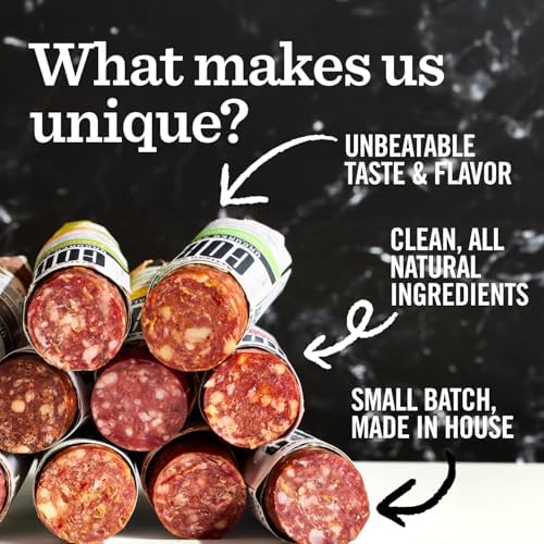 Coro Uncured Finocchiona Artisan Salami Stick – 5oz | Fennel, Black Pepper & Curry | Perfect for Charcuterie Boards, Snacking, Holiday Gifts | All Natural, Gluten-Free, No Added Nitrates & Nitrites