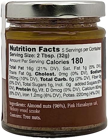 Nutural World - Smooth Smoked Almond spread 6 Oz (170g)