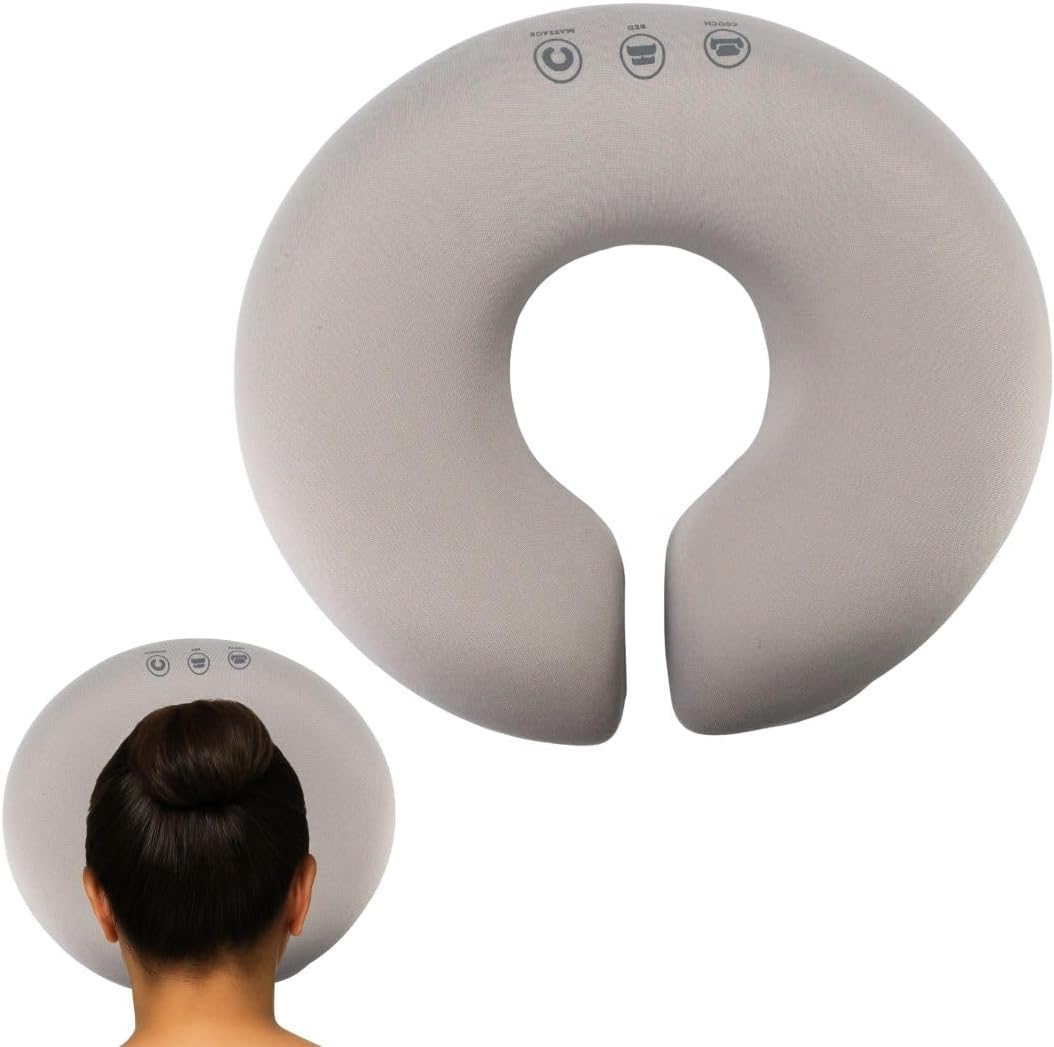Massage Table Face Down Pillow, Massage Face Cradle Cushion Relax Headrest Pillow for Table Bed U-Shaped Down For Travel Home Offices SPA Beauty Salon Memory Foam Pad Head Support After Surgery Prone