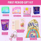 Period Kit for Tweens - First Period Kit for Girls 9-12 10-14 for School- Comfort Fit Feminine Pads Designed for Tween Teens Needs- Period Bags for Teen (Pink)