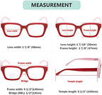 Eyekepper 4-packing Bifocal Reading Glasses Women Bifocal Readers Clear Lens Oversize +3.00