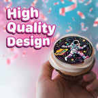 30 x Edible Cupcake Toppers – space Themed Collection of Edible Cake Decorations | Uncut Edible on Wafer Sheet
