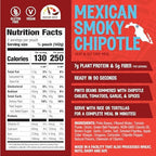 The Good Bean Heat and Eat Pouch - Variety Pack - (Pack of 4) 10 oz Pouch - Mexican Smoky Chipotle, Low-Carb Classic Chili, Santa Fe Green Chile, and Indian Coconut Curry