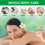 esur Jade Gua Sha Facial Tool Set, 2 Pack Guasha Tool for Face Massager, Natural Jade Stone Face Scraper for Eyes, Chin, Neck and Body Muscle Relaxing and Relieve, Gifts for Women
