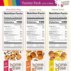 Homefree Treats — Vegan Cookies Variety Pack – Allergy Safe School Snacks – Peanut Free, Gluten Free, Egg Free, Dairy Free – Yummy Crunchy Cookie Assortment, Kosher Pareve (6 Count)