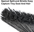 Heavy Duty Angle Broom 3 Pack - Yellow Broom for Outdoor & Indoor, Garage, Driveway, Sidewalk, Kitchen & More, Long Handle