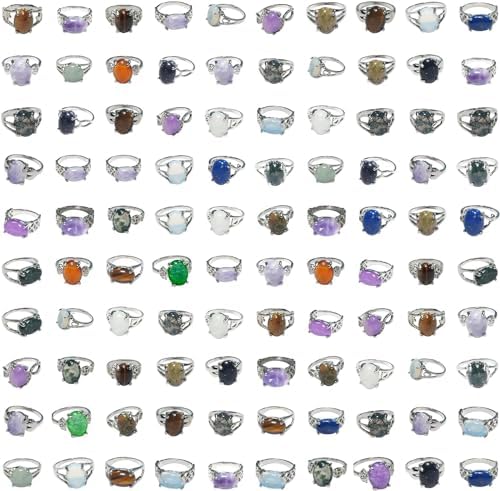 RICHRAIN 30PCS Lot Crystals Rings Bulk Items Wholesale Clearance Wholesale for Boutique Resale Wholesale Jewelry Rings for Women Al Por Mayor