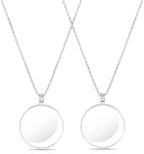 5X Magnifying Glass Necklace Vintage Magnifying Glass Pendant Necklace Monocle Lens Necklace Magnifying Glass on a Chain 1.7 Inch Diameter Glass Lens for Reading, Jewelry, Needlework