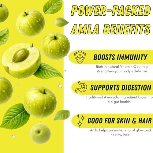 Basic Ayurveda Amla Bite Sweet Candy | 8.82 Oz/250g | Sweet & Sour Flavor | Dried Indian Gooseberry Fruit Treat | Soft & Chewy | Natural Source of Vitamin C | Vegan & Gluten-Free