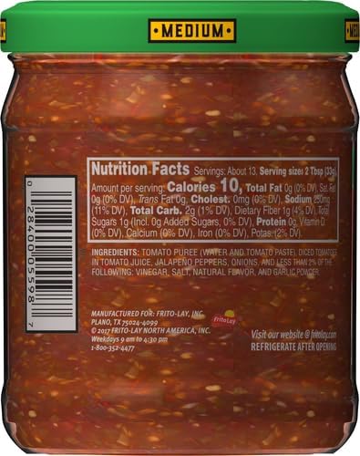 Tostitos Dip, Chunky Salsa, Medium, 15oz
