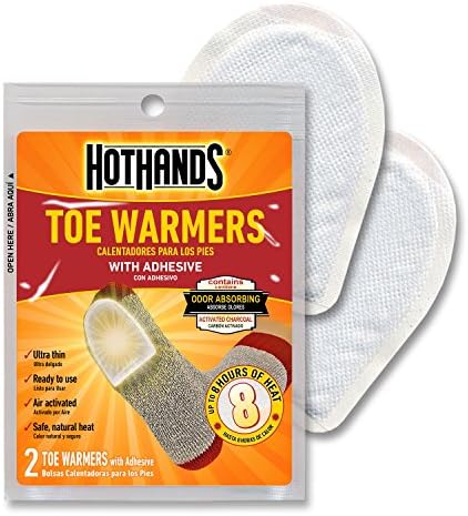 HotHands Toe Warmers - Long Lasting Safe Natural Odorless Air Activated Warmers - Up to 8 Hours of Heat - 6 Pair