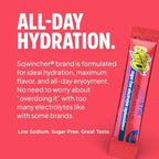 Sqwincher Zero Qwik Stik, Fruit Punch, Sugar Free, Low Calorie, Low Sodium Electrolyte Powder Hydration Drink Mix, .11 0z Packet (Pack of 50)