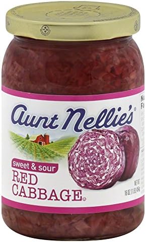 Aunt Nellie's Red Cabbage, 16-Ounce Jars (Pack of 12)