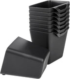 8 Pack Hanging Cup Holders, Multipurpose Rolling Cart Accessories Utility Cart Accessories For Art & Craft Supplies, Space Saving Hanging Storage Basket Pencil Holder Makeup Organizers (Black)