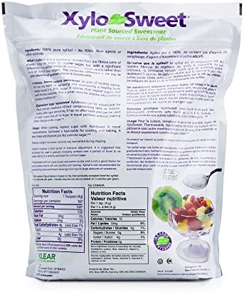 Xlear XyloSweet Plant Sourced Xylitol Sweetener - Pure Natural Sugar Substitute, Granules, Non-GMO, Gluten-Free, 5 Pound Bag (Pack of 2)