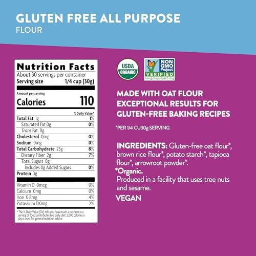 Nature's Path Organic Gluten Free All Purpose Flour, 32 oz (Pack of 1), Gluten Free, Non-GMO