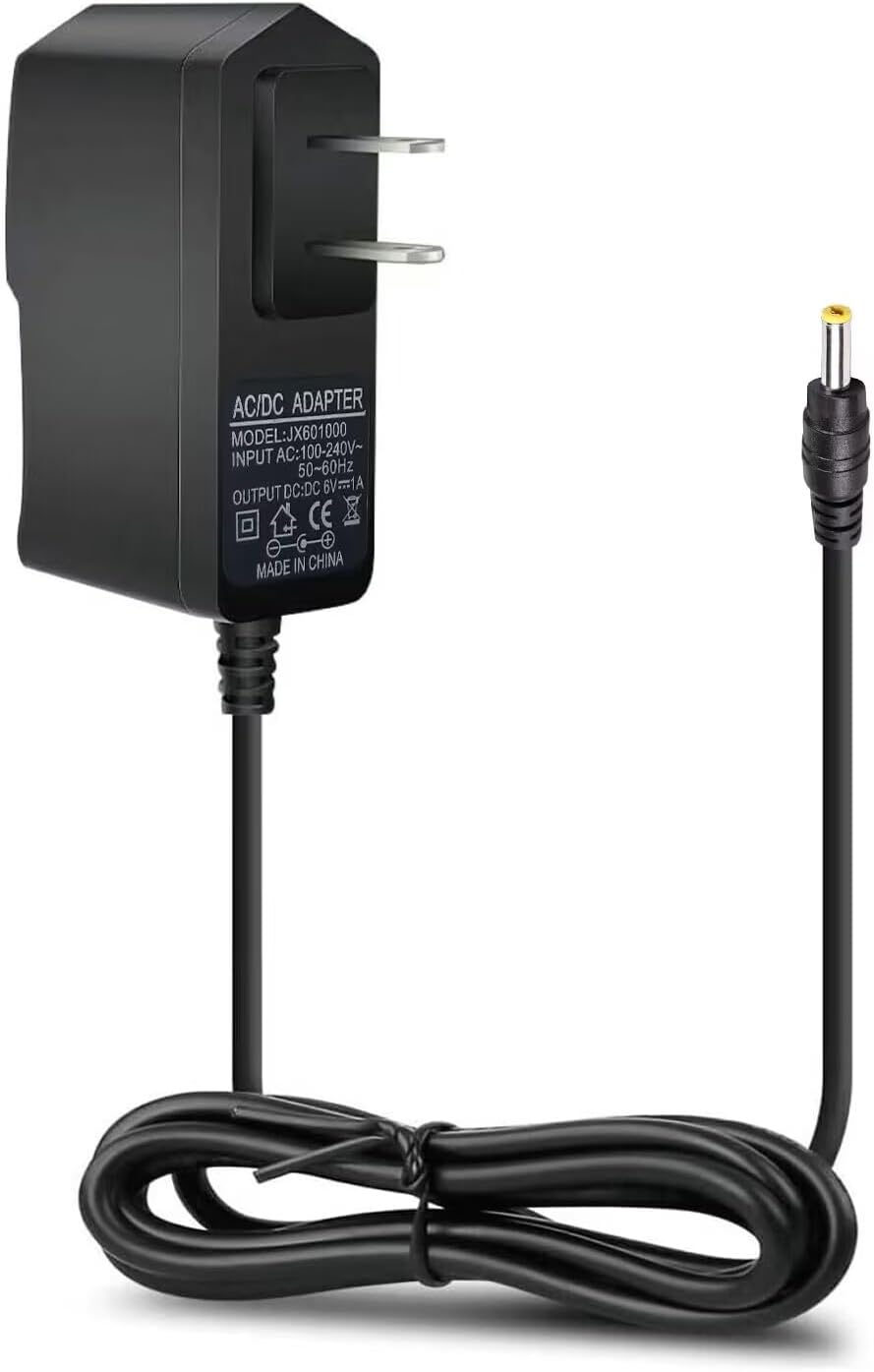 New AC Replacement Adapter Fit for Omron Healthcare Upper Arm Blood Pressure Monitor 5, 7,10 Series - Power Supply Charge Cord Replacement for Hem-ADPTW5 (Output DC 6V 1A)