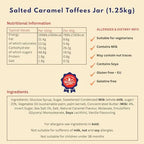 Walkers Nonsuch Salted Caramel Toffees Jar 1.25kg (44.09 Oz) – Traditional British Candy – Sweet and Salty Caramel Toffee Individually Wrapped – Imported UK Gourmet Milk & Butter Candy Gift Pack