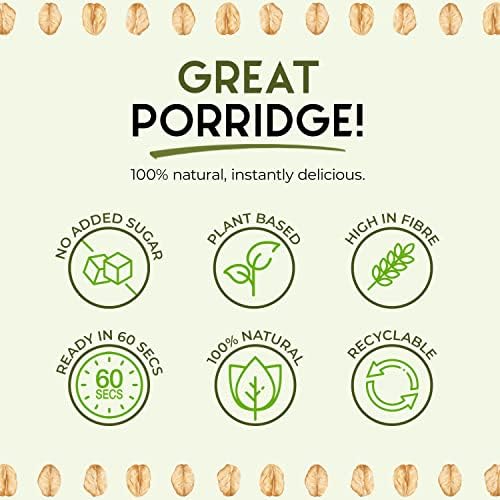 THE GREAT BRITISH PORRIDGE CO Blueberry Banana Porridge, 385 GR