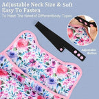 3 Pcs Adult Bibs for Women, Reusable Adult Bibs for Eating with Top Pocket Crumb Catcher, Waterproof Washable Dining Clothing Protector, Gifts for Women/Mom