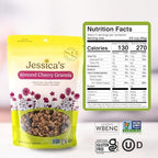 Jessica’s Almond Cherry Granola - Handmade, Non-GMO, Gluten-Free, Whole Grain, 11oz (3 Pack)