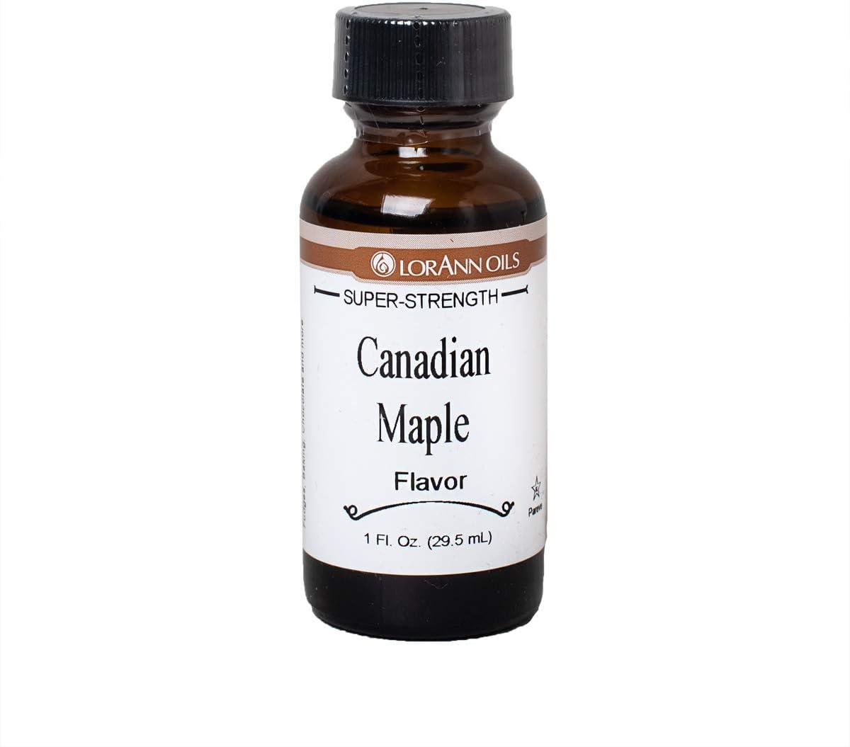 LorAnn Oils Super Strength Flavoring - Used For Candy Making, Flavoring Extracts, Baking, Hard Candy, and Flavor Oils - Bold, Natural Flavors 4X Stronger Than Extracts - Canadian Maple, 1 fl oz