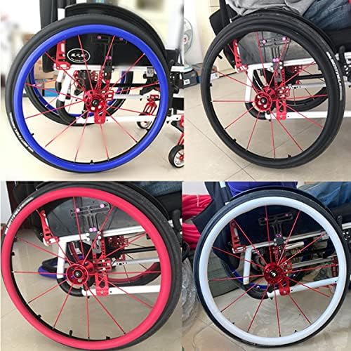 1Pair 22/24Inch Wheelchair Push Rim Covers, Silicone Hand Push Cover Push Ring Protective Cover, Improve Grip and Traction