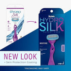 Schick Hydro Silk Razor for Women With 2 Moisturizing Blade Refills (Pack of 2)