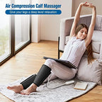 FIT KING Calf Massager for Circulation and Muscle Recovery, Air Compression Device for Calves, Relives Muscle Soreness and Swelling Pain, Helpful for Edema and RLS