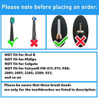 YUNCHI Medium Soft Replacement Toothbrushes Heads Compatible with Fairywill Toothbrushes FW-D1/D3/D7/D8/507/508/917/959/515/551/2011, 5 Pack, White