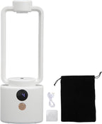 Essential Oil Diffuser Wall MOUNTABLE Automatic Perfume Machine with Colorful Light Fragrance Nebulizer for Home Office White