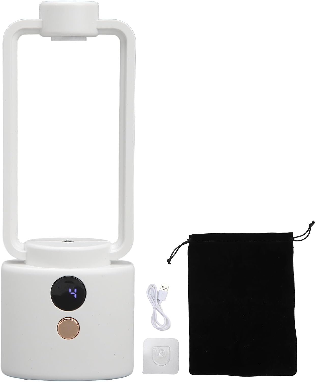 Essential Oil Diffuser Wall MOUNTABLE Automatic Perfume Machine with Colorful Light Fragrance Nebulizer for Home Office White