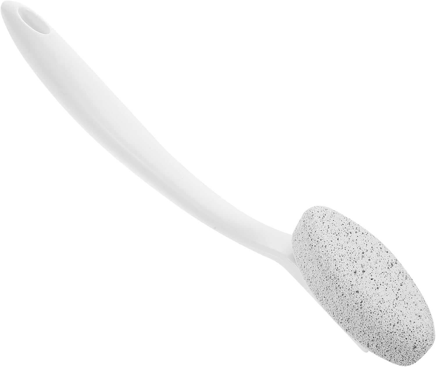 Housoutil Long Handle Foot File Callus Remover Pumice Stone for Feet Dead Skin Exfoliating Scrubber Portable Pedicure Tool for Home and Salon Use