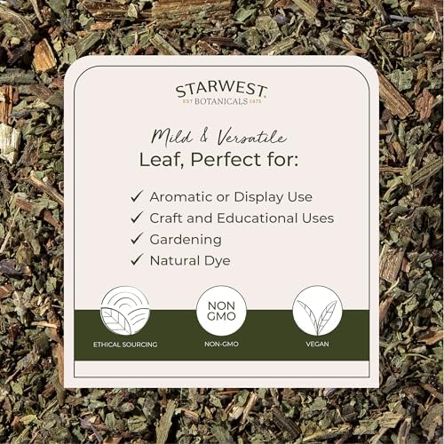 Starwest Botanicals Organic Dried Comfrey Leaf - Natural Herb for Topical Application, Salve or Oil, Cut & Sifted, Certified Kosher, Non-GMO - 4 oz Pouch