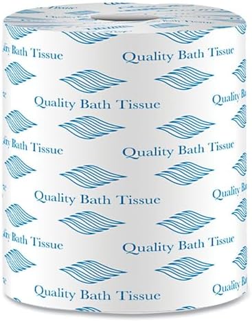 General Supply 500 Bath Tissue, 2-Ply, 500 Sheets Per Roll, White (Case of 96 Rolls)