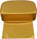 Generic Deluxe Hair Salon Cushion for Kids' Styling Comfort, Golden, 38cm x 28cm x 16cm