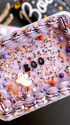 Edible Halloween Jimmies Sugar Sprinkles for Cake Decorating, Baking, Ice Cream, Cookies, Cupcake Topper Decorations,5oz (White&Orange&Black&Green&Purple)