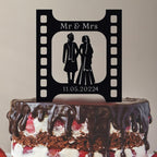 Indian Movie Wedding Cake Topper, Hindu Themed Traditional Bride Groom, 6-7.8 Inch For Party Cake, Lover, Newlyweds