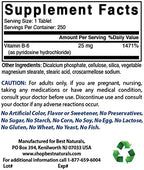 Best Naturals Vitamin B6 25mg 250 Tablets (250 Count (Pack of 2))