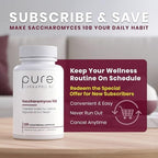 Saccharomyces Boulardii Probiotics 10 Billion CFU Made in USA | No Fillers Patented Strain: Lynside CNCM I-3799 Probiotics for Men and Women | Pure TheraPro Rx, Pharma Grade 120 Count