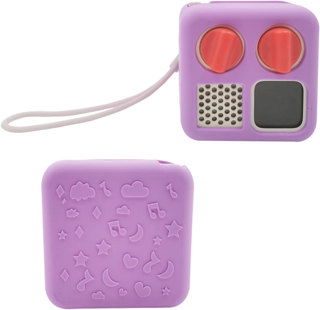 Anti-Slip Silicone Cover for YOTO Mini Audio Player, Protective Sleeve Case for Mini Player; Accessory for Kids Music Players (Case Only) (Purple)