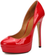 MAIERNISI JESSI Unisex Men's Women's Platform Pumps, Stiletto High Heels, Party Dress Shoes