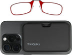 Always With You by ThinOptics Slim Reading Glasses with Case that Sticks to Your Phone - Ultra-Thin Armless Pocket Readers