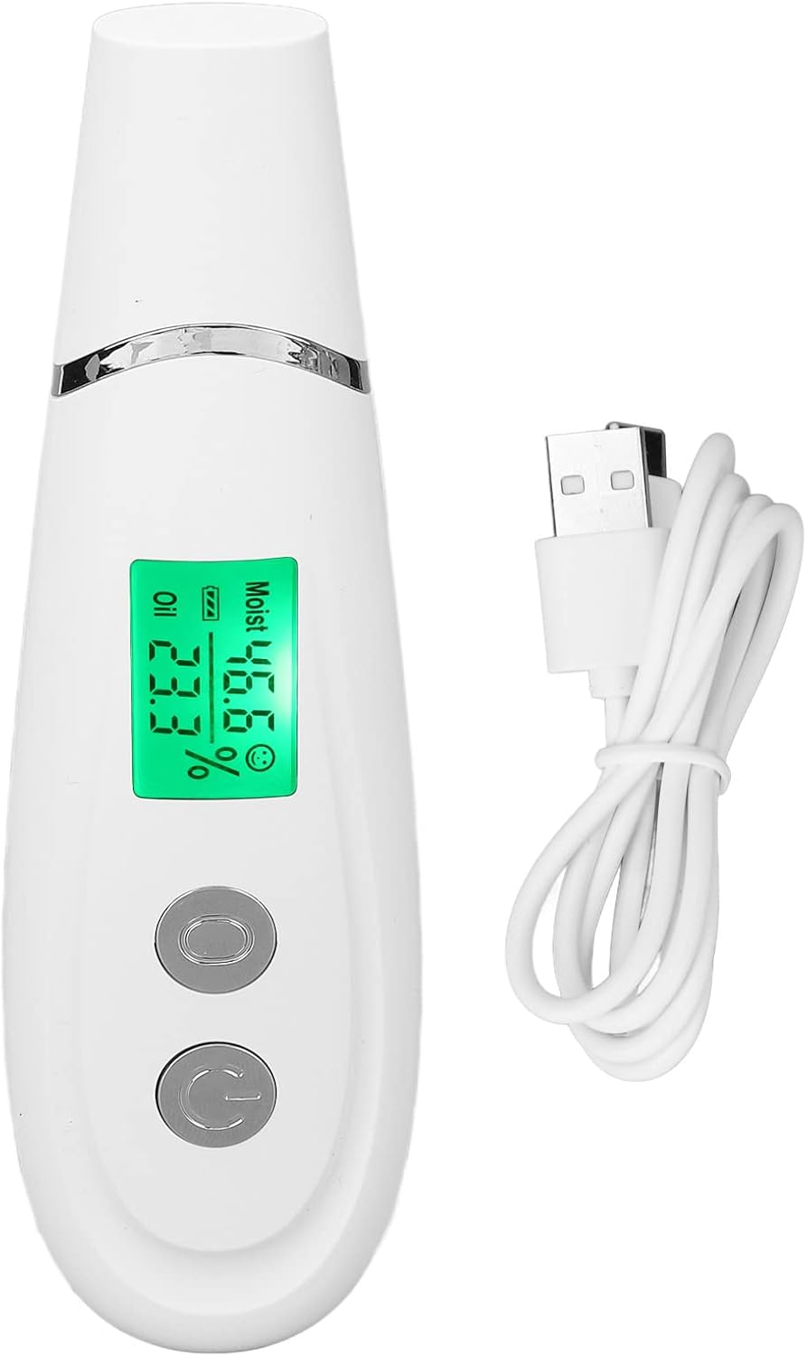 White Skin Detector, Portable Easy Operate Tester Detector Skin Oil Content Analyzer for Beauty Salon Spa Home