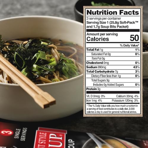 Edward & Sons Japanese Restaurant Style Miso-Cup - Instant Miso Soup Packets, Golden Vegetable Soup, Instant Soup Packets - 2.9 Ounce (Pack of 6)
