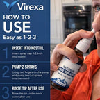 Virexa Nasomin Limpieza Nnasal Con Yodo,Herbia Nasal Iodine Spray,150+ Doses,Natural Mineral Formula,Daily Nasal Cleansing,Suitable for Dry Air & Travel