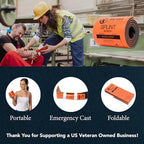 Universal First Aid Splint – 36" Moldable Aluminum Emergency Splint for Injury Immobilization – Lightweight, Waterproof, Reusable, Compact & Portable for People or Pets