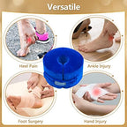 Zelen Foot Support Pillows Heel Ankle Protector Foot Cushion for Pressure Sores Ulcer Bed Sore Pads Cushion Leg Rest Pillow Supports Sore Feet Pillow Ankle Foam for Sleeping (Blue, 1 Pair)