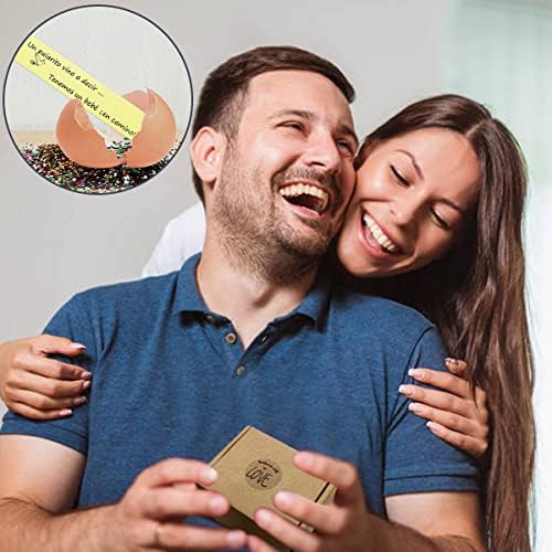 Sorpresa Anuncios de embarazo con huevo, Divertidos anuncios para bebés, Ideas para Regalos, huevos de codorniz perfectos para Abuelos, Futuro papá o Amigos